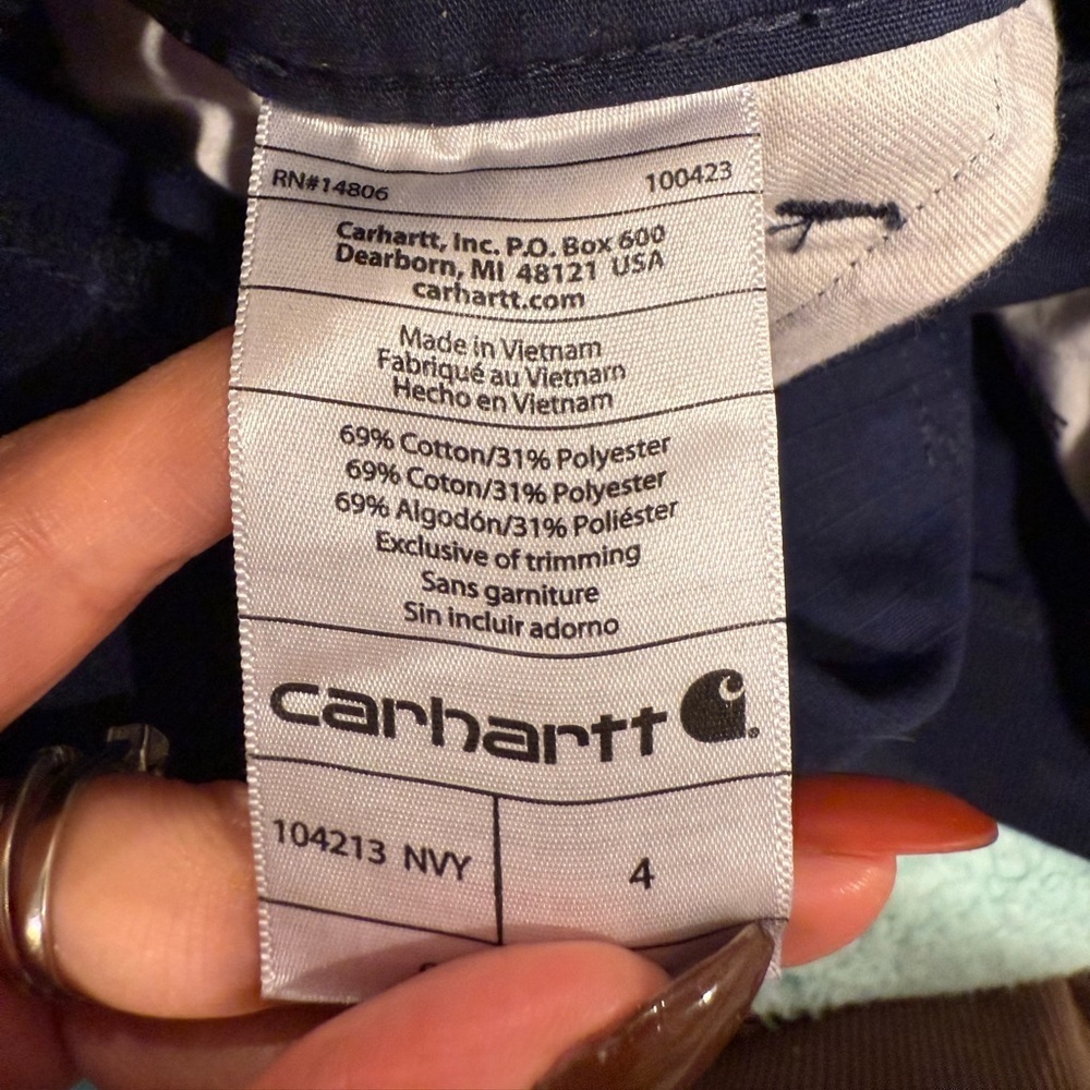 🔥Carhartt Navy Blue Women's Shorts🔥 - Picture 4 of 7